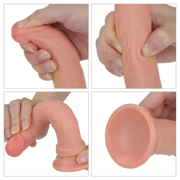 Alpharius Omegon 6.5" Realistic Dual Density Silicone Dildo With Suction Cup By Pleasure Engine - Image 2