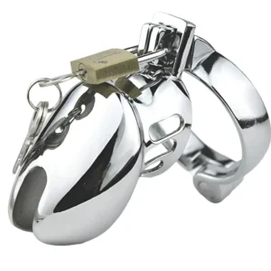 Steel Male Chastity Cage Device
