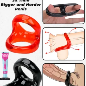 Waterproof Pleasure Enhancer- Light Weight and Beginner's First Choice Multicolor Penis Ring For Men with Free Kaamraj Lube