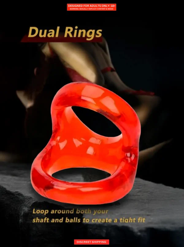 Waterproof Pleasure Enhancer- Light Weight and Beginner's First Choice Multicolor Penis Ring For Men with Free Kaamraj Lube - Image 4