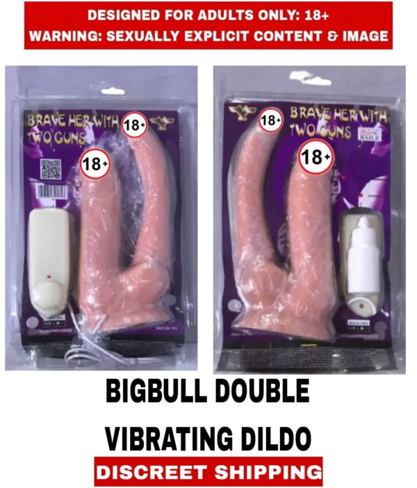 Big Bull Double Penetration Dildo With Vibrator 6 - Image 3